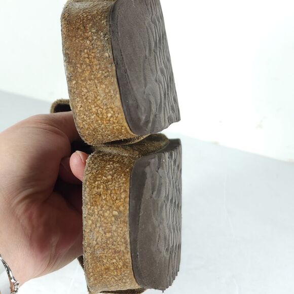 BIRKENSTOCK Women's Arizona US6 EU37 Flower Crush Mocca Suede Slide Sandals - Picture 12 of 16